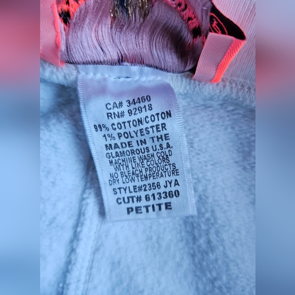 Vintage Juicy Couture Heather Gray Cotton Fleece Pants Size Petite - Picture 5 of 6